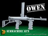OWEN GUN (32x) 3d printed Owen submachine gun version 1 (with open riffle butt)