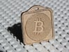 Keychain with Your Own Bitcoin QR code 3d printed Back side