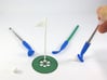 Desk Golf (COMPLETE SET) 3d printed Set in blue,  white, and green. Get your set like this at the button below.