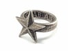 Star Ring (various sizes) 3d printed Stainless Steel
