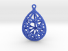 3D Printed Diamond Pear Drop Earrings 3d printed 