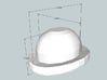 28mm Bowler hats v2 (x20) 3d printed Hat size medium