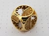 Tick Tock D6 3d printed Polished Brass