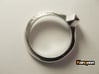 Kurtis - Ring 3d printed Polished Silver printed in US 8