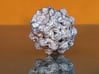 Power 8 Mandelbulb Fractal 3d printed White Strong & Flexible (here painted in silver)