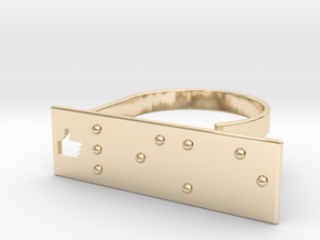 Adjustable ring. Like in Braille. in 14K Yellow Gold