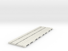 P-165-32st-tram-long-straight-100-1a in White Natural Versatile Plastic