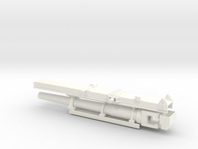 1/16 scale 105mm howitzer in White Processed Versatile Plastic