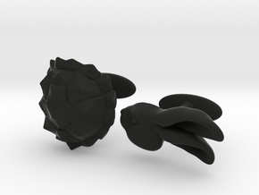 Tortoise and the Hare in Black Natural Versatile Plastic