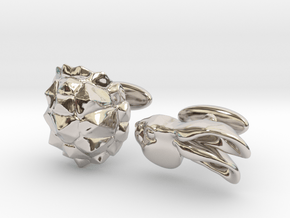 Tortoise and the Hare in Rhodium Plated Brass