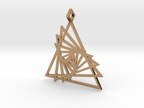 Triangle array in Polished Brass