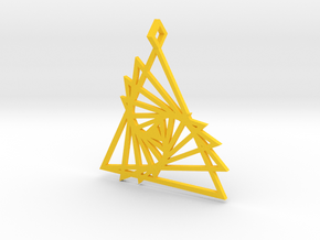 Triangle array in Yellow Processed Versatile Plastic