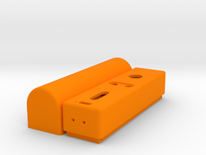 Design 1 - Single 18650 - DNA Mod - Smooth Body in Orange Processed Versatile Plastic