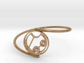 Geneva - Bracelet Thin Spiral in Polished Brass