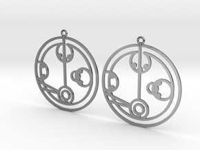 Melody - Earrings - Series 1 in Polished Silver