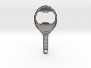 Wimbledon Key Ring Bottle Opener by Caxton Rhode  in Polished Nickel Steel