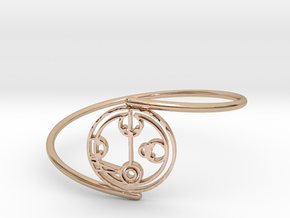 Melody - Bracelet Thin Spiral in 14k Rose Gold Plated Brass
