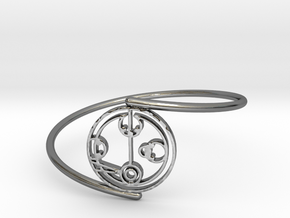 Melody - Bracelet Thin Spiral in Fine Detail Polished Silver
