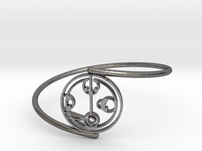 Melody - Bracelet Thin Spiral in Polished Nickel Steel