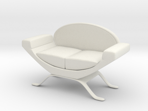 Couch No. 11 in White Natural Versatile Plastic