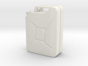 Jerry Can scale 1:10 in White Natural Versatile Plastic