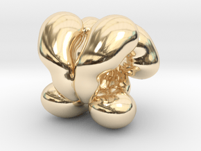 Bead Down syndrome (trollbead compatible) in 14k Gold Plated Brass