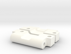 NIX63602 HD Rear Arm Mounts for RC10 (0deg/0deg) in White Processed Versatile Plastic