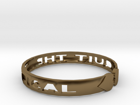 “Quit the Typical” Bracelet in Polished Bronze