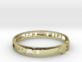 “Quit the Typical” Bracelet in 18k Gold Plated Brass