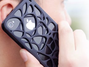 iPhone 4 / 4s case - Cell 2 in Black Natural Versatile Plastic
