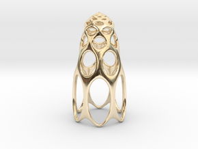 jamD Radiolarian 003 in 14k Gold Plated Brass