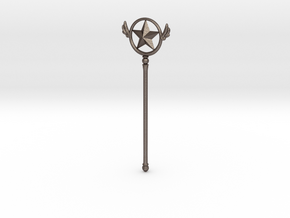 Cardcaptor [Star Form Wand] in Polished Bronzed Silver Steel