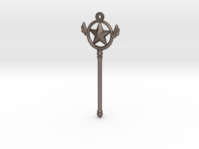 Cardcaptor [Star Form Pendant] in Polished Bronzed Silver Steel