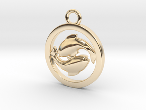 Pisces in 14k Gold Plated Brass