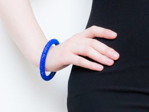 Motif Bracelet #01 in Blue Processed Versatile Plastic
