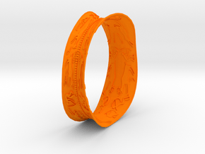 bracelet rupestre in Orange Processed Versatile Plastic