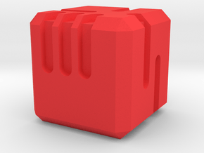 Scifi Dice in Red Processed Versatile Plastic