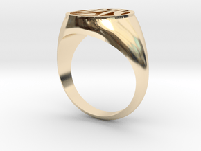 Misfit Ring Size 10 in 14k Gold Plated Brass