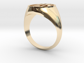 Misfit Ring Size 11 in 14k Gold Plated Brass
