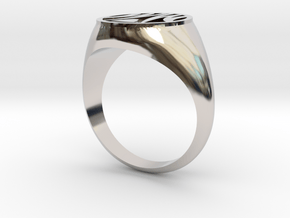 Misfit Ring Size 11 in Rhodium Plated Brass