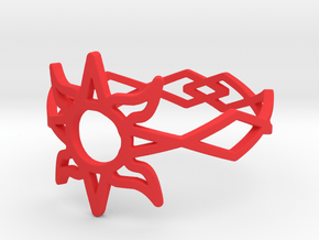 Solar Flare Ring Size 11 in Red Processed Versatile Plastic