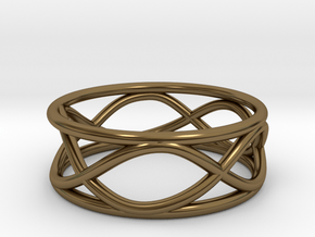 Infinity Ring- Size 6 in Polished Bronze