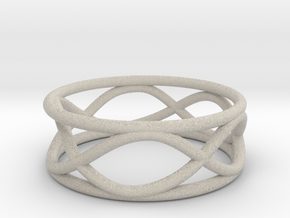 Infinity Ring- Size 6 in Natural Sandstone