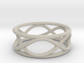 Infinity Ring- Size 5 in Natural Sandstone