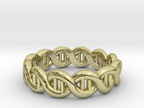 DNA sz19 in 18k Gold Plated Brass