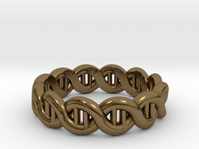 DNA sz19 in Polished Bronze