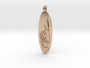 Chi Wara (Chiwara) African Jewelry Symbol in 14k Rose Gold Plated Brass