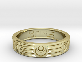 Eclipse Ring in 18k Gold Plated Brass