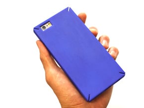 Square iPhone6/6S 4.7inch case.stl in Blue Processed Versatile Plastic