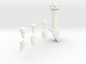 Martian Villa  Tower And Turrets in White Processed Versatile Plastic